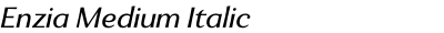 Enzia Medium Italic